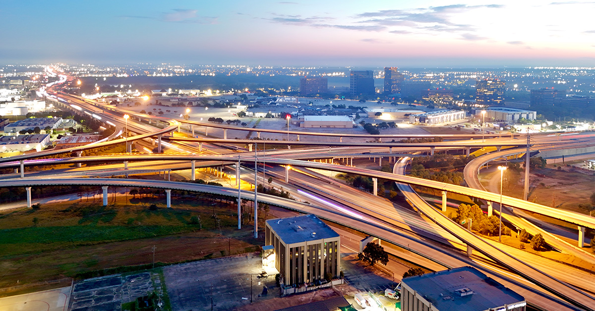 45 & Beltway 8 Aerial