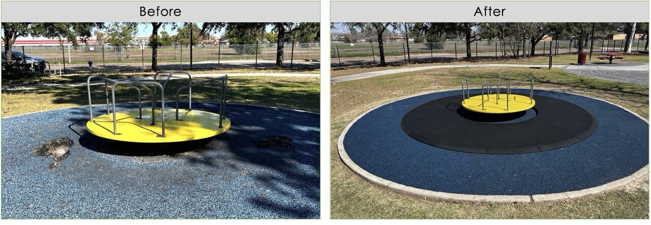 Buckboard Park pour in place surface
