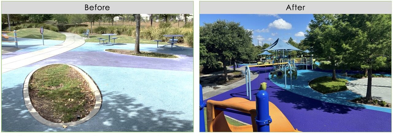 Dylan Park pour in place surface
