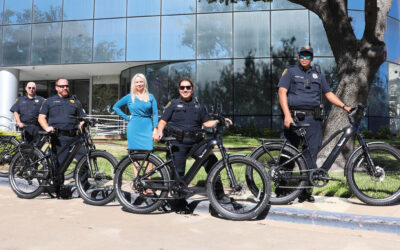 North Houston District Provides Four New eBikes for Houston Police Department North Belt Division