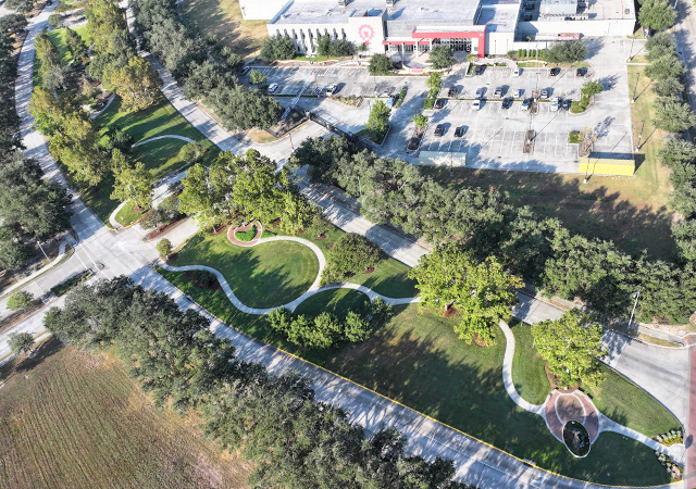 Elvin Franklin, Jr. Linear Art Park Aerial