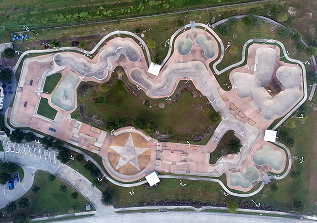 North Houston Skate Park aerial